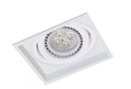 Spot de Embutir Recuado AR70 Micro Borda Quadrado com Foco Orientável 11,5x11,5x4cm Alumínio Impacto 1012