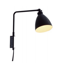 Arandela Aniko Estrutura em Metal 35x13x32cm 1XE27 40W Preto Studioluce AR1428PT