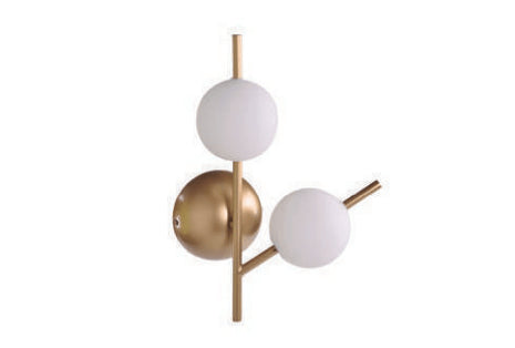 Arandela Neolus Metal e Cúpula de Vidro 23x13x35cm 2xG9 5W Dourada Studioluce AR1459