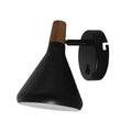 Arandela Horn Metal e Madeira 18x12,5x19cm 1xG9 40W Bivolt Preto Studioluce QAR1466PT