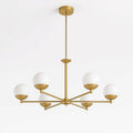 Lustre Moderno 6 Braços com Globos Ø120 76x41cm 6xG9 Old Artisan PD-5216/A
