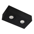 Plafon de Sobrepor Mini Box Face Plana Duplo PAR20 2XE27 25x13cm Impacto M202-S
