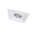 Spot de Embutir Recuado Chanfrado Quadrado Mini Dicroica 9x9x4cm Metal Impacto 1045
