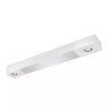 Pendente Mix Retangular 2 Tubular T8 + 2 MR16/Dicroica 90x14cm Metal e Acrílico Impacto MD220-P