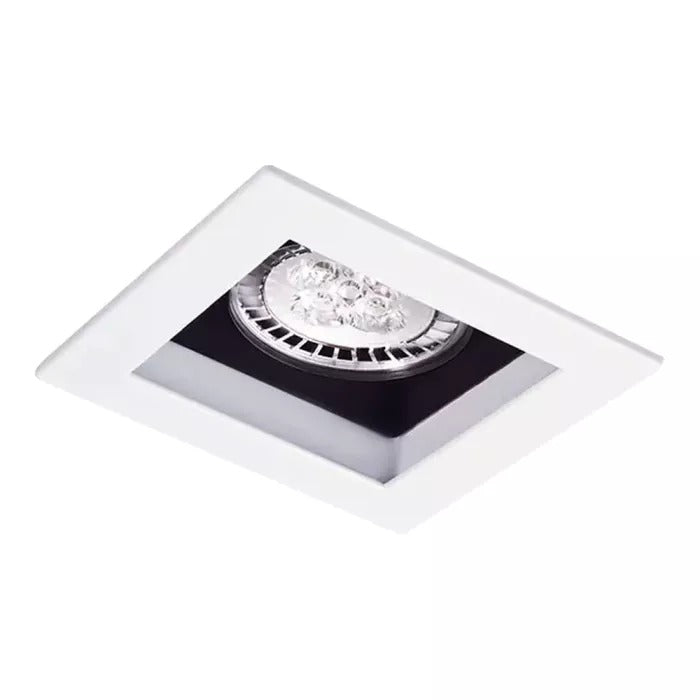 Spot de Embutir Recuado Quadrado em Alumínio Injetado MR16 1XGU10 11x11cm Impacto 1051